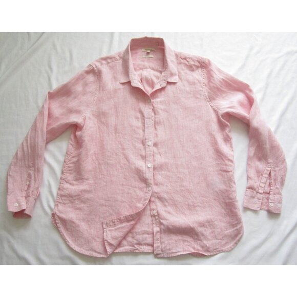 Women Barbour Relaxed Fit Stripe Button Long Sleeve Shirt Sz 12 (WB419) - Picture 1 of 9